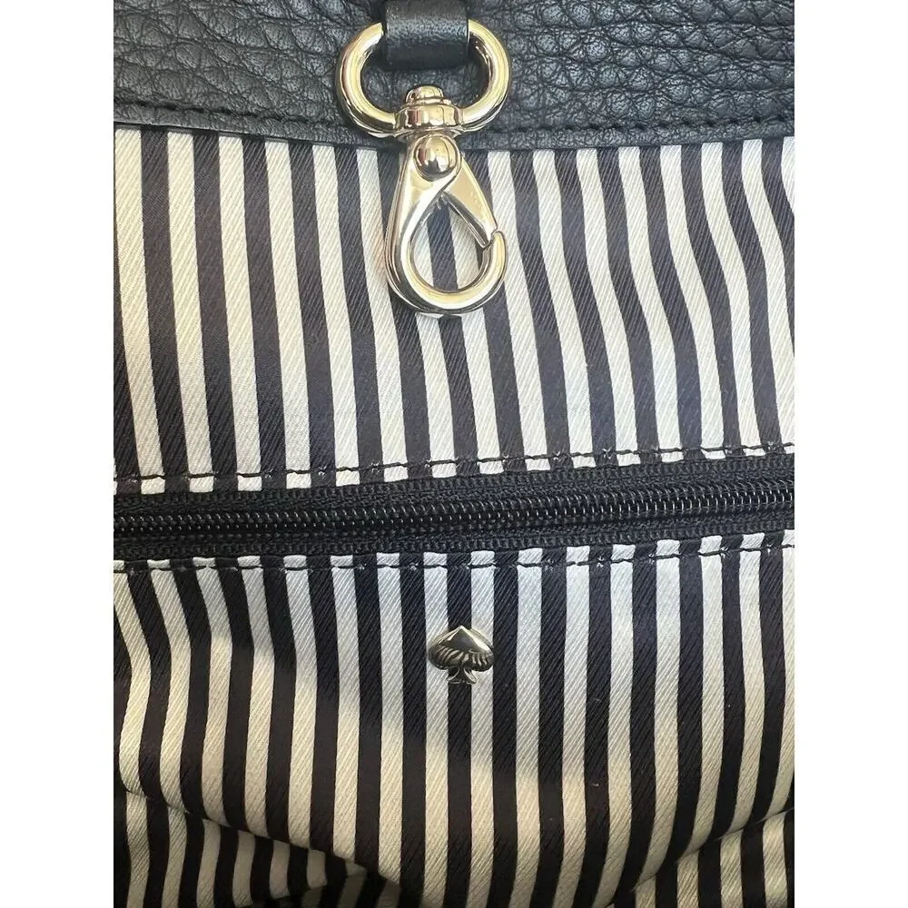 Kate Spade Black Kensington Charles Street Leather Shoulder Bag NWOT